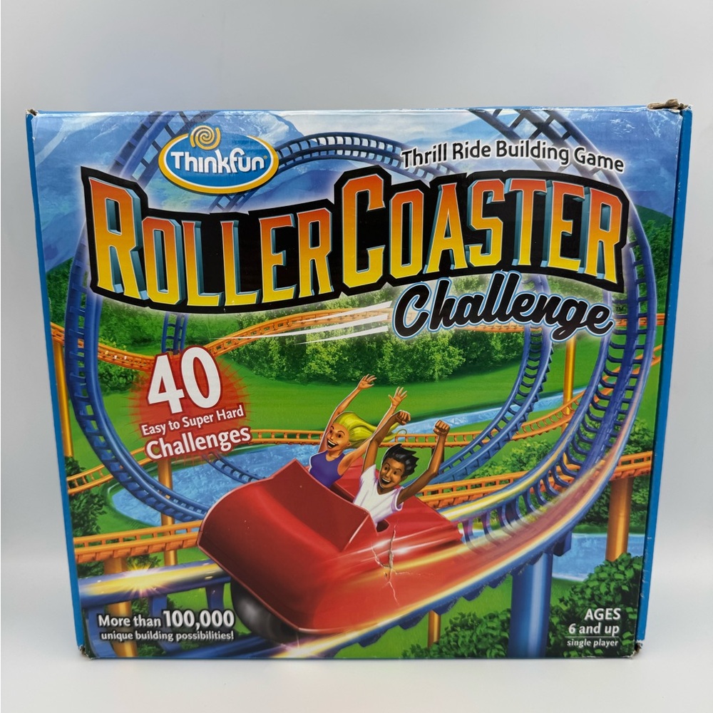ThinkFun Roller Coaster Challenge Complete Game 40 Challenges STEM Toy